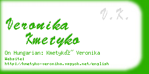 veronika kmetyko business card